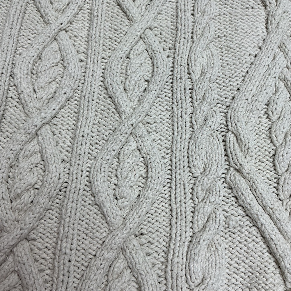 Lauren Ralph Lauren Ivory Cable Knit Turtleneck Sweater - Picture 6 of 7